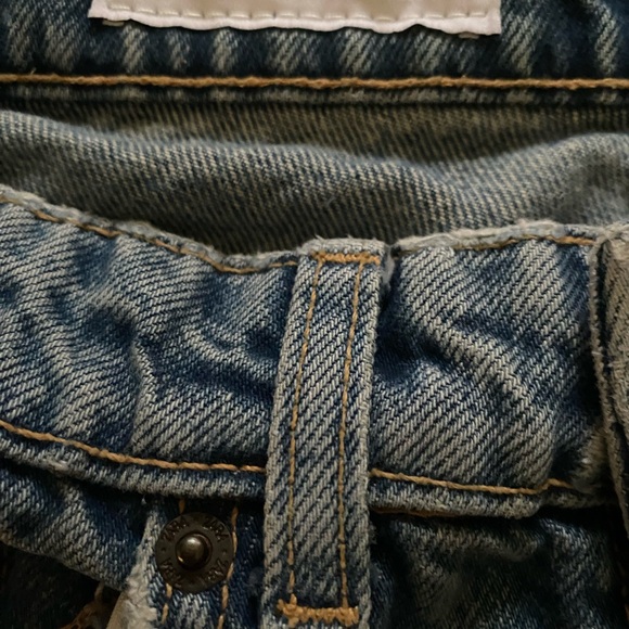 Women Zara Straight-Leg Blue Denim Jeans - Picture 4 of 4